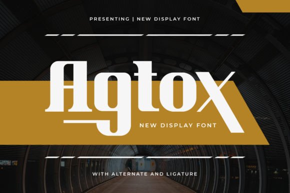 Agtox: A Bold Font for Business Branding