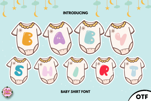 Baby Shirt Font: A Playful Display for Digital Campaigns