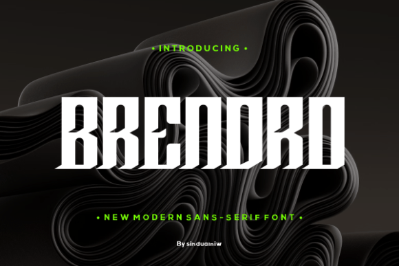 Brendro Font for Creative Makers