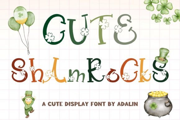 Cute Shamrocks: The Perfect Display Font for Small Business Branding
