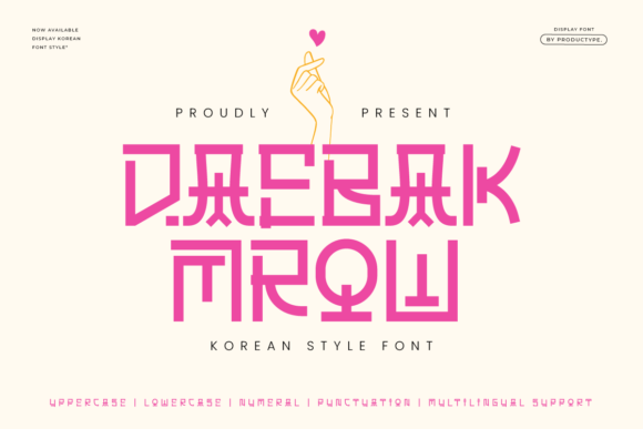 Daebak Mrow: The Perfect Display Font for Handmade Brands