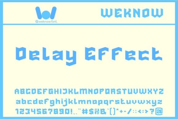 Delay Effect Font for Bold Branding