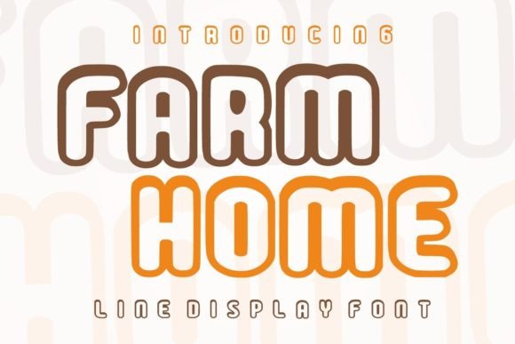 Farm Home Font for Creative Projects