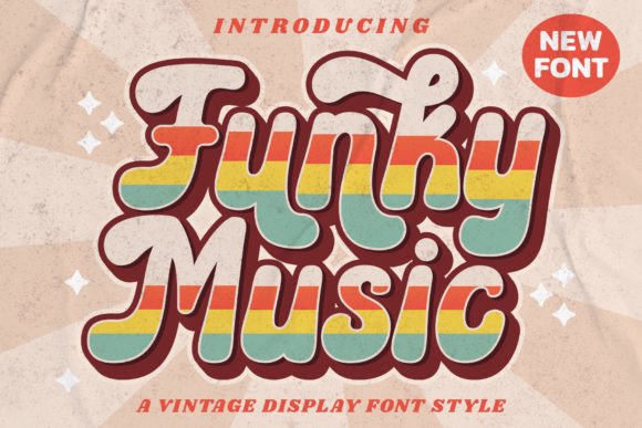 Funky Music Font for Web Design