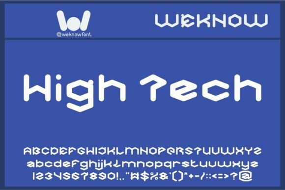 High Tech Font for Bold Branding