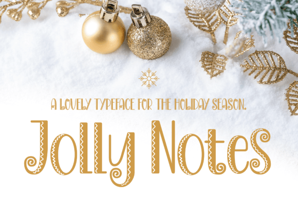 Jolly Notes Font for Holiday Web Design