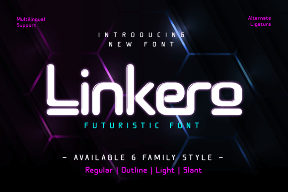 Linkero: The Futuristic Display Font for Modern Campaigns