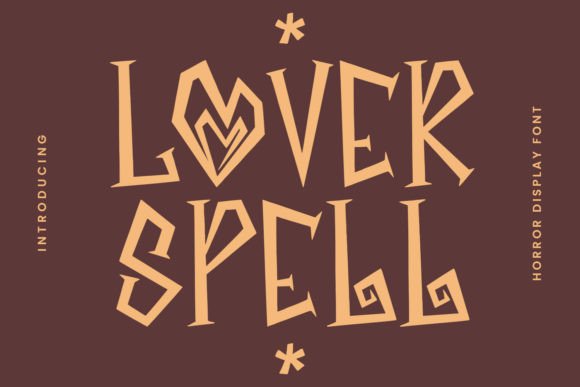 Lover Spell: A Magical Display Font for Branding
