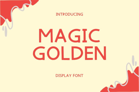 Magic Golden Font for Web Design