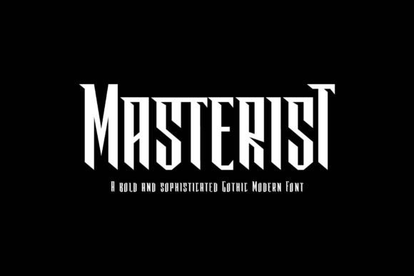 Masterist Font Review: A Bold Gothic-Modern Display Type