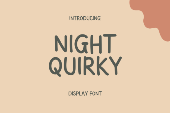 Night Quirky Font for Creative Design
