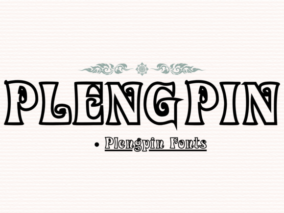 Plengpin: A Quirky Display Font for Web Design