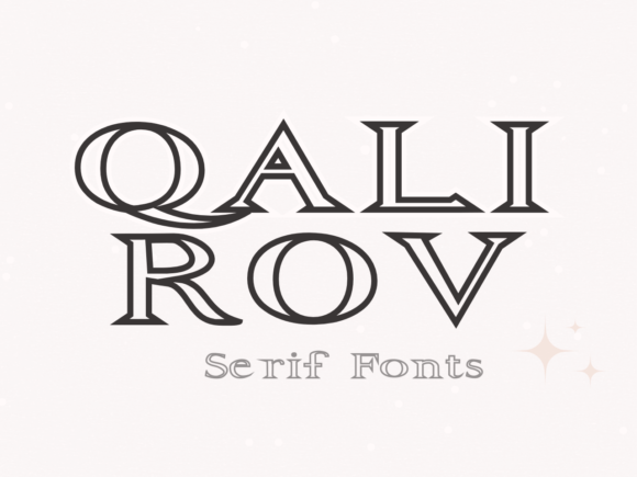 Qalirov: A Quirky Display Font
