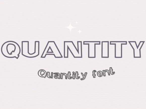 Quantity Font for Creative Design