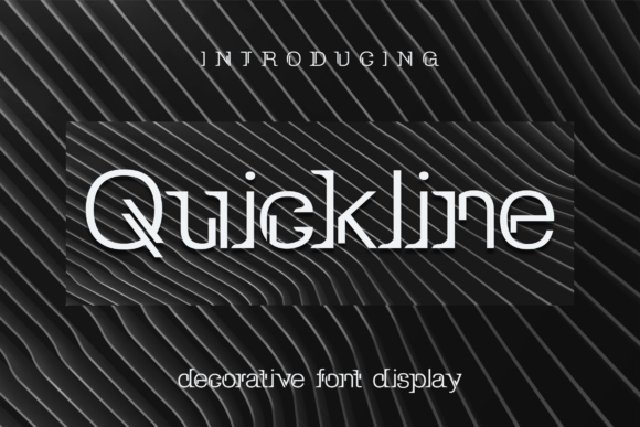 Quickline Display Font for Bold Campaign Headlines