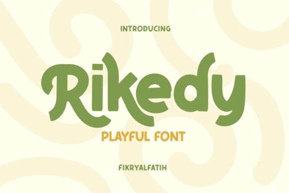 Rikedy: The Cute Display Font for Vibrant Crafts