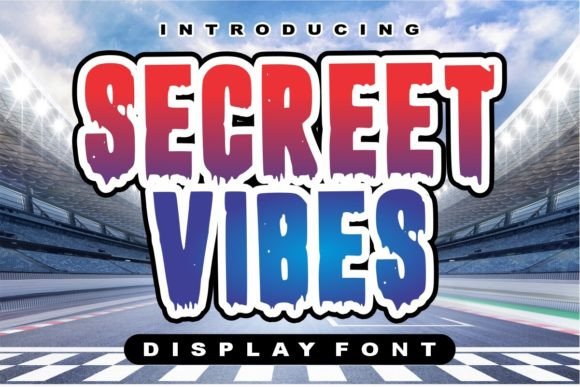Secreet Vibes: A Retro Grunge Display Font for Bold Editorial Design