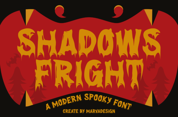 Shadows Fright Font for Web Design