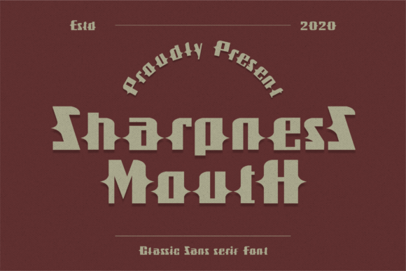 Sharpness Mouth: The Modern Display Font for Bold Brands