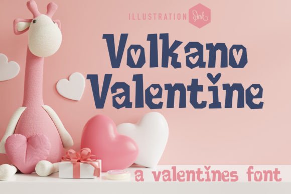 Volkano Valentine: A Chunky Display Font for Makers