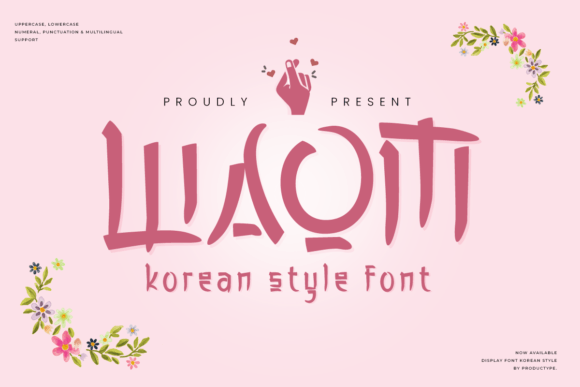 Waom: A Korean Display Font for Elegant Campaigns